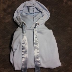 Pastel blue hoodie dress